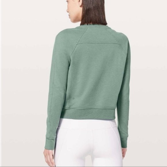 lululemon athletica Tops - Lululemon Every Moment Juniper Green Crewneck Sweatshirt